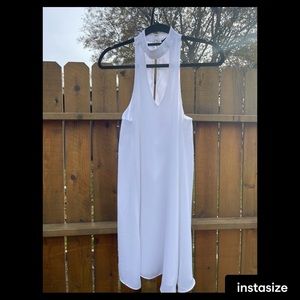 White sheer material LULUS size small dress